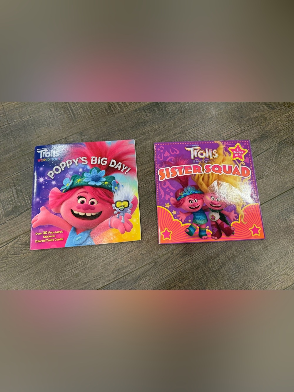 Bundle of 2 DreamWorks Trolls Paperback Children’s Books
